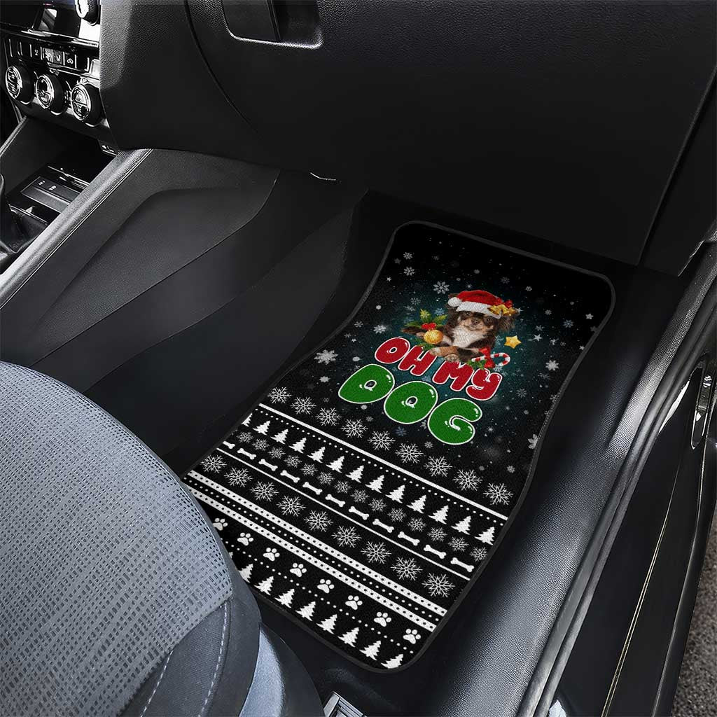 Chihuahua Oh My Dog Christmas Car Mats Xmas Holiday Patterns - Wonder Print Shop