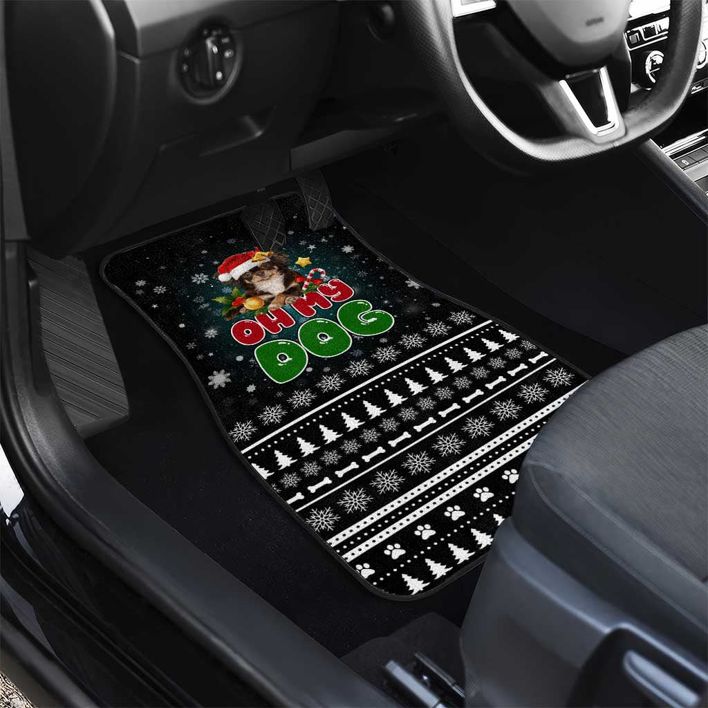 Chihuahua Oh My Dog Christmas Car Mats Xmas Holiday Patterns - Wonder Print Shop