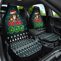 Chihuahua Oh My Dog Christmas Car Seat Cover Xmas Holiday Patterns - Wonder Print Shop