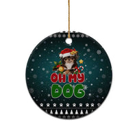 Chihuahua Oh My Dog Christmas Ceramic Ornament Xmas Holiday Patterns - Wonder Print Shop