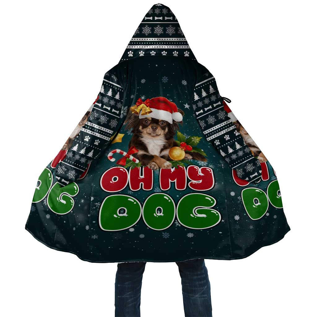 Chihuahua Oh My Dog Christmas Cloak Xmas Holiday Patterns - Wonder Print Shop