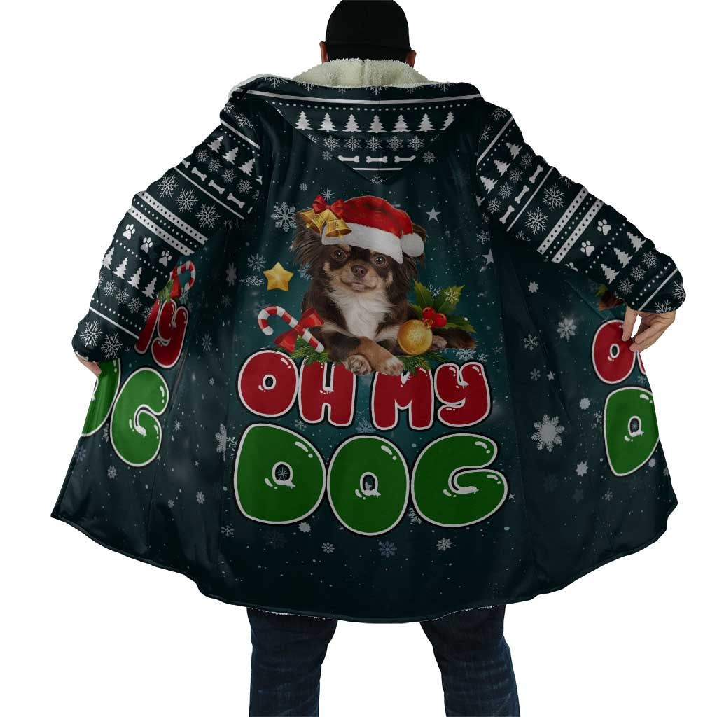 Chihuahua Oh My Dog Christmas Cloak Xmas Holiday Patterns - Wonder Print Shop