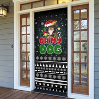 Chihuahua Oh My Dog Christmas Door Cover Xmas Holiday Patterns - Wonder Print Shop