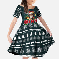 Chihuahua Oh My Dog Christmas Family Matching Summer Maxi Dress and Hawaiian Shirt Xmas Holiday Patterns - Wonder Print Shop