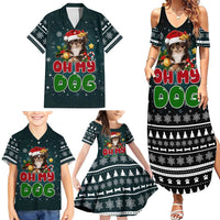 Chihuahua Oh My Dog Christmas Family Matching Summer Maxi Dress and Hawaiian Shirt Xmas Holiday Patterns - Wonder Print Shop