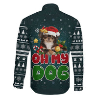 Chihuahua Oh My Dog Christmas Family Matching Summer Maxi Dress and Hawaiian Shirt Xmas Holiday Patterns - Wonder Print Shop