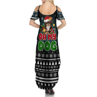 Chihuahua Oh My Dog Christmas Family Matching Summer Maxi Dress and Hawaiian Shirt Xmas Holiday Patterns - Wonder Print Shop