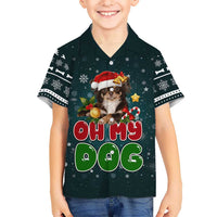 Chihuahua Oh My Dog Christmas Family Matching Summer Maxi Dress and Hawaiian Shirt Xmas Holiday Patterns - Wonder Print Shop