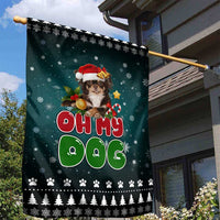 Chihuahua Oh My Dog Christmas Garden Flag Xmas Holiday Patterns - Wonder Print Shop