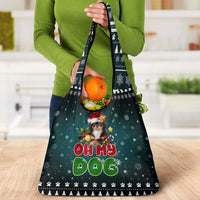 Chihuahua Oh My Dog Christmas Grocery Bag Xmas Holiday Patterns - Wonder Print Shop
