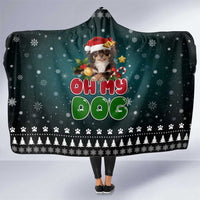 Chihuahua Oh My Dog Christmas Hooded Blanket Xmas Holiday Patterns - Wonder Print Shop