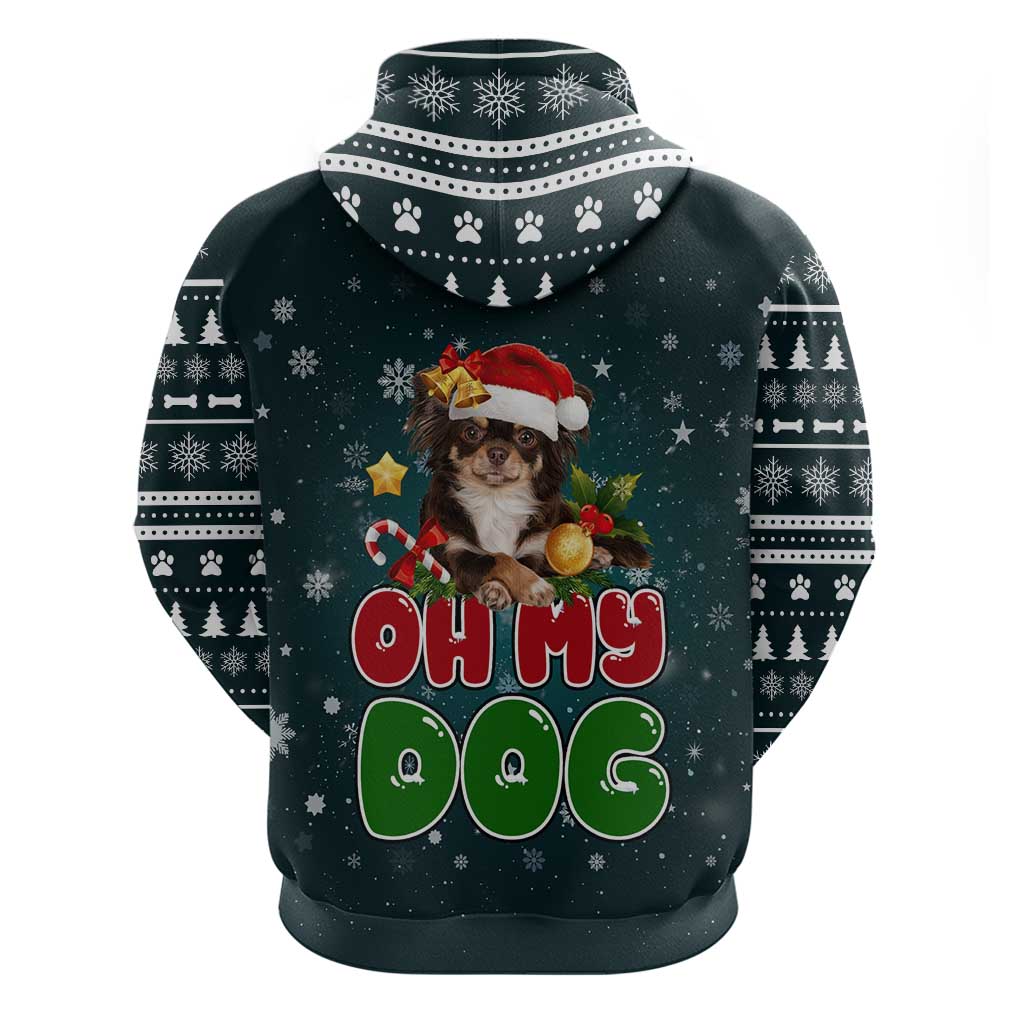 Chihuahua Oh My Dog Christmas Hoodie Xmas Holiday Patterns - Wonder Print Shop