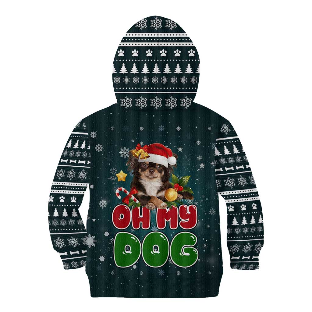 Chihuahua Oh My Dog Christmas Kid Hoodie Xmas Holiday Patterns - Wonder Print Shop
