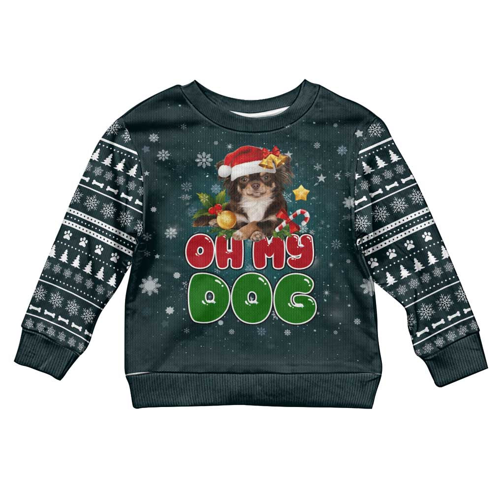 Chihuahua Oh My Dog Christmas Kid Ugly Christmas Sweater Xmas Holiday Patterns - Wonder Print Shop