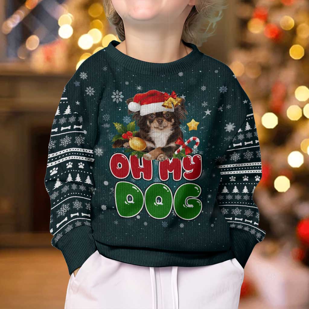 Chihuahua Oh My Dog Christmas Kid Ugly Christmas Sweater Xmas Holiday Patterns - Wonder Print Shop