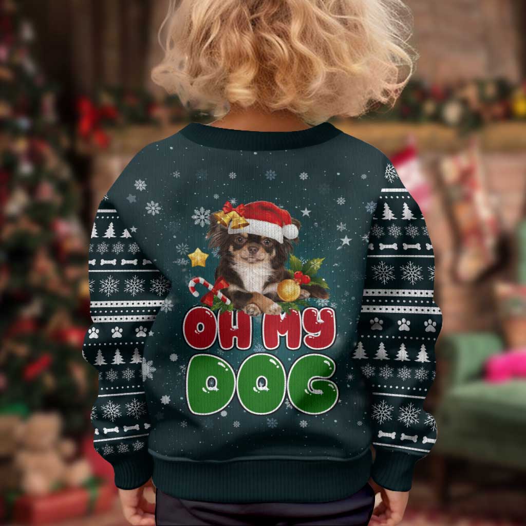 Chihuahua Oh My Dog Christmas Kid Ugly Christmas Sweater Xmas Holiday Patterns - Wonder Print Shop