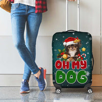 Chihuahua Oh My Dog Christmas Luggage Cover Xmas Holiday Patterns - Wonder Print Shop