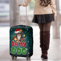 Chihuahua Oh My Dog Christmas Luggage Cover Xmas Holiday Patterns - Wonder Print Shop