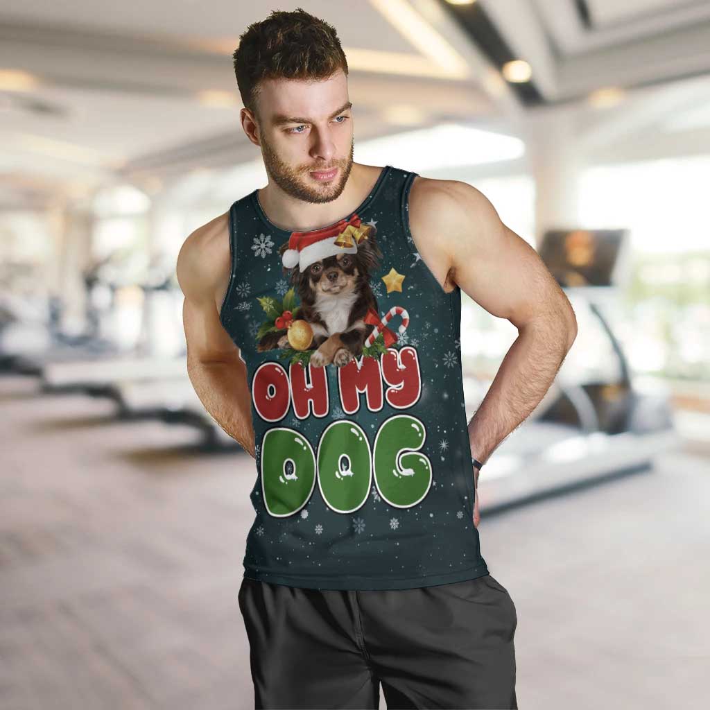 Chihuahua Oh My Dog Christmas Men Tank Top Xmas Holiday Patterns - Wonder Print Shop