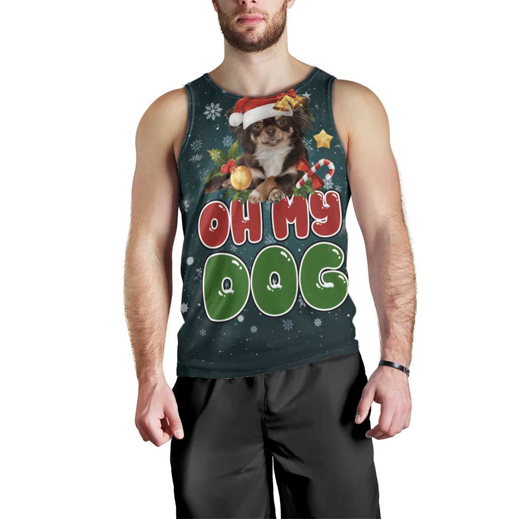 Chihuahua Oh My Dog Christmas Men Tank Top Xmas Holiday Patterns - Wonder Print Shop