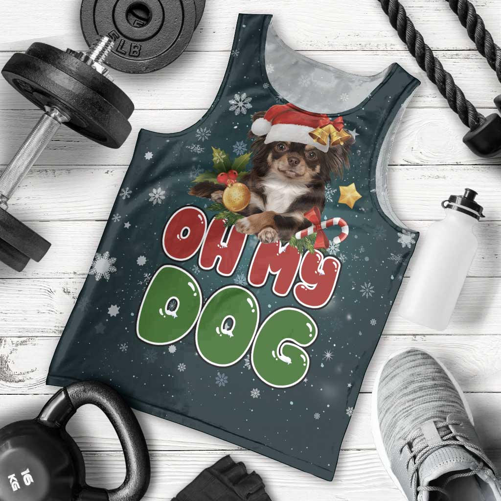 Chihuahua Oh My Dog Christmas Men Tank Top Xmas Holiday Patterns - Wonder Print Shop