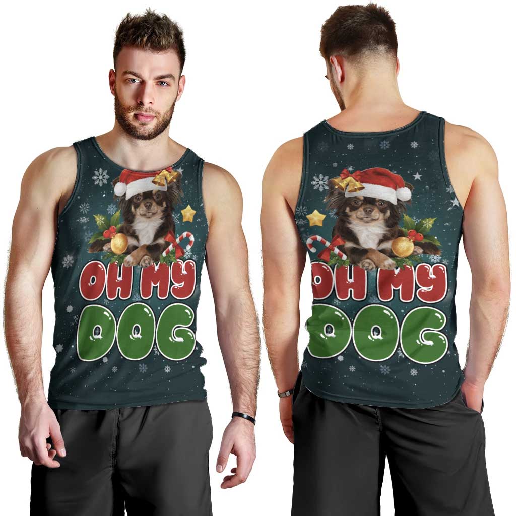 Chihuahua Oh My Dog Christmas Men Tank Top Xmas Holiday Patterns - Wonder Print Shop