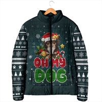 Chihuahua Oh My Dog Christmas Padded Jacket Xmas Holiday Patterns - Wonder Print Shop