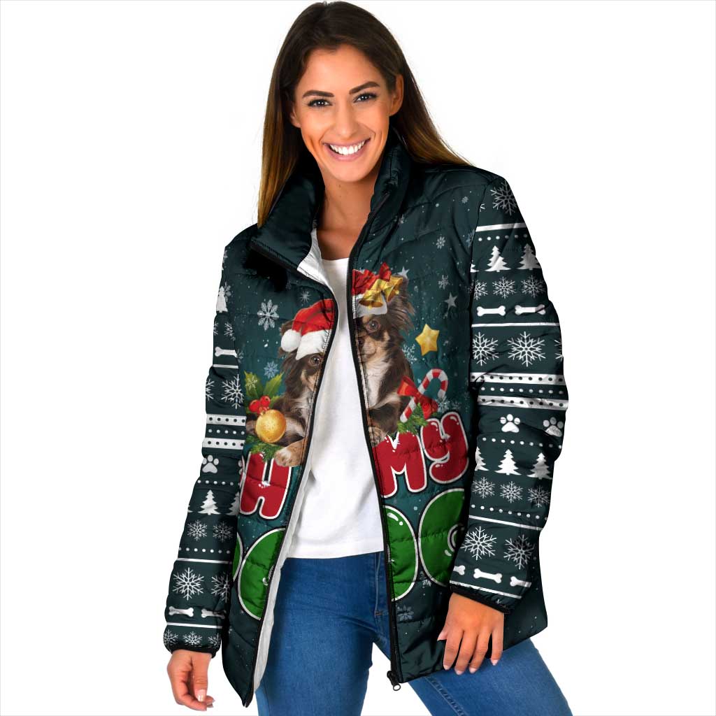 Chihuahua Oh My Dog Christmas Padded Jacket Xmas Holiday Patterns - Wonder Print Shop
