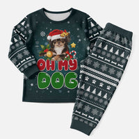 Chihuahua Oh My Dog Christmas Pajama Set Xmas Holiday Patterns - Wonder Print Shop