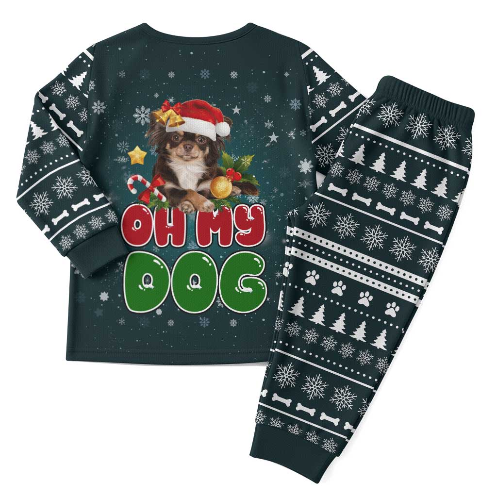 Chihuahua Oh My Dog Christmas Pajama Set Xmas Holiday Patterns - Wonder Print Shop