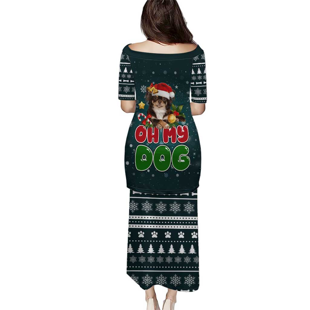 Chihuahua Oh My Dog Christmas Puletasi Xmas Holiday Patterns - Wonder Print Shop