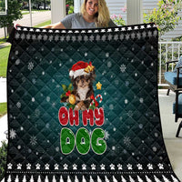Chihuahua Oh My Dog Christmas Quilt Xmas Holiday Patterns - Wonder Print Shop