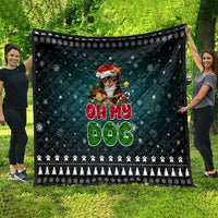 Chihuahua Oh My Dog Christmas Quilt Xmas Holiday Patterns - Wonder Print Shop