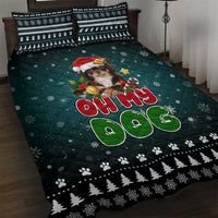 Chihuahua Oh My Dog Christmas Quilt Bed Set Xmas Holiday Patterns - Wonder Print Shop