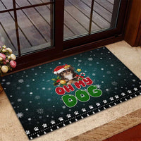 Chihuahua Oh My Dog Christmas Rubber Doormat Xmas Holiday Patterns - Wonder Print Shop