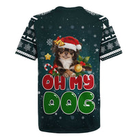 Chihuahua Oh My Dog Christmas Rugby Jersey Xmas Holiday Patterns - Wonder Print Shop