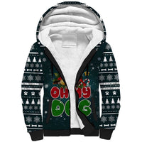 Chihuahua Oh My Dog Christmas Sherpa Hoodie Xmas Holiday Patterns - Wonder Print Shop