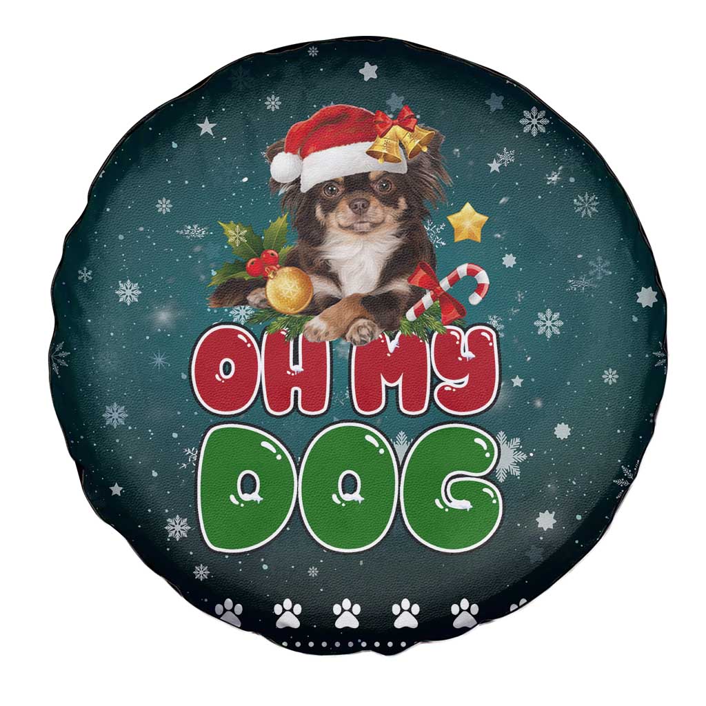 Chihuahua Oh My Dog Christmas Spare Tire Cover Xmas Holiday Patterns - Wonder Print Shop