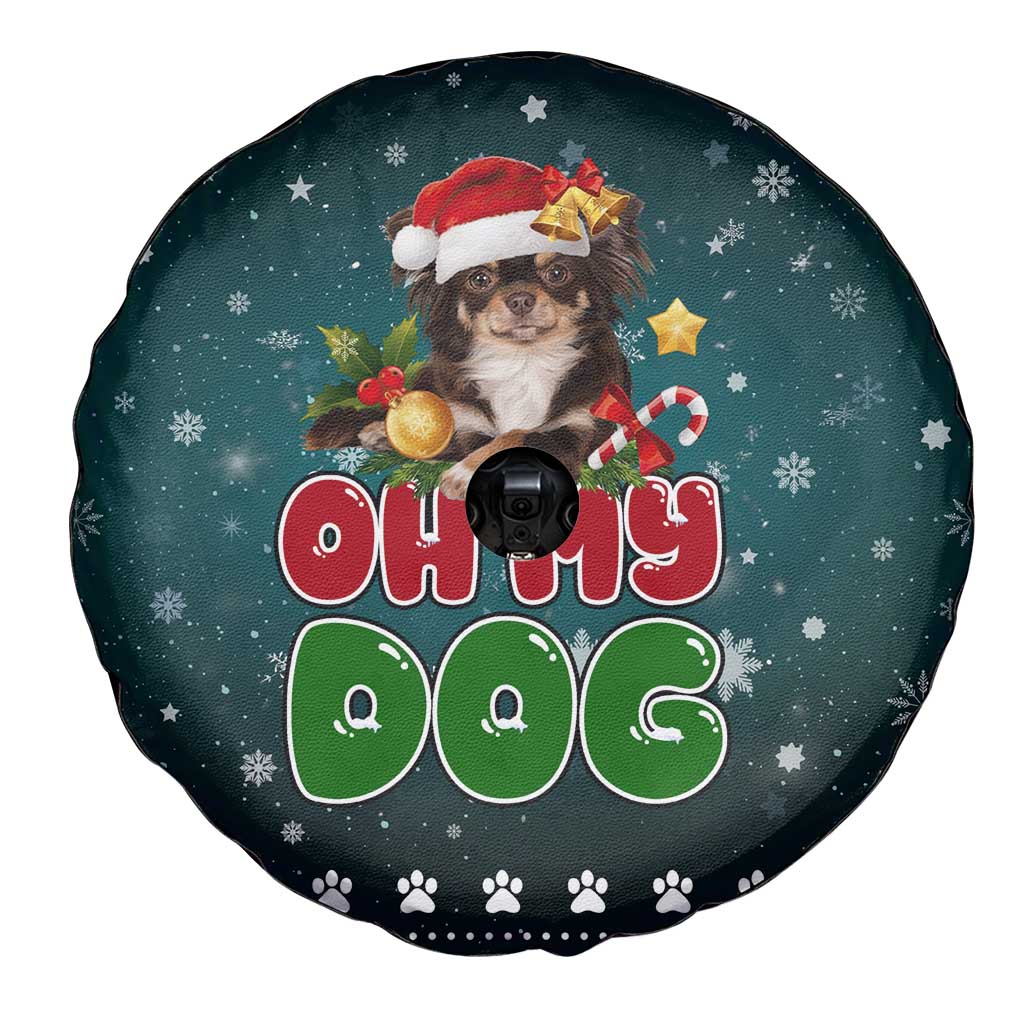 Chihuahua Oh My Dog Christmas Spare Tire Cover Xmas Holiday Patterns - Wonder Print Shop