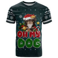 Chihuahua Oh My Dog Christmas T Shirt Xmas Holiday Patterns - Wonder Print Shop