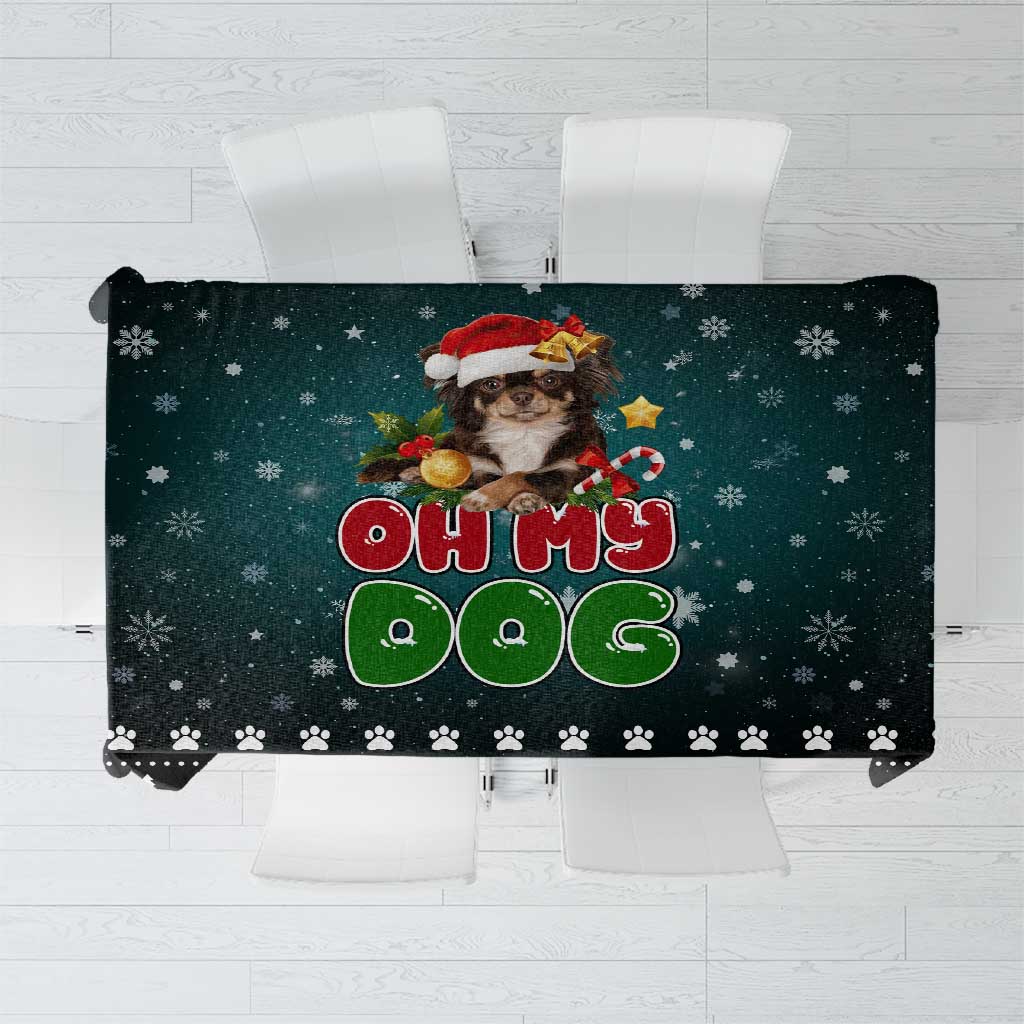 Chihuahua Oh My Dog Christmas Tablecloth Xmas Holiday Patterns - Wonder Print Shop