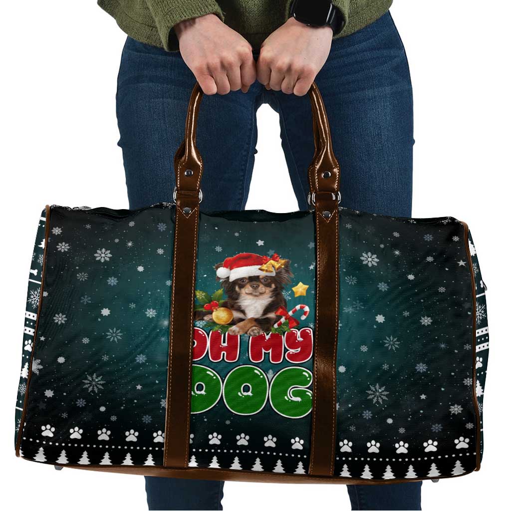 Chihuahua Oh My Dog Christmas Travel Bag Xmas Holiday Patterns - undefined