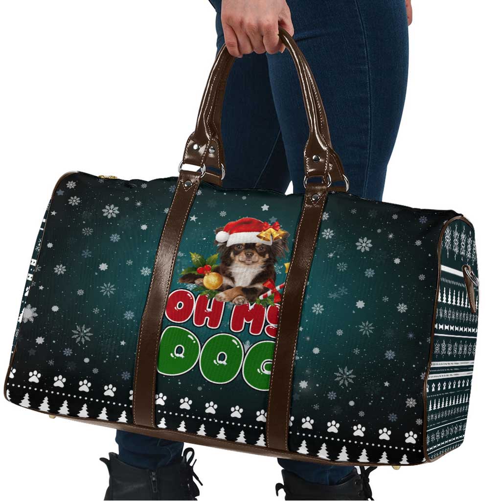 Chihuahua Oh My Dog Christmas Travel Bag Xmas Holiday Patterns - undefined