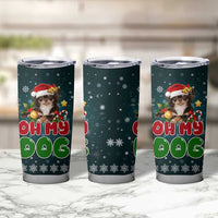 Chihuahua Oh My Dog Christmas Tumbler Cup Xmas Holiday Patterns - Wonder Print Shop