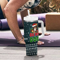 Chihuahua Oh My Dog Christmas Tumbler With Handle Xmas Holiday Patterns - Wonder Print Shop