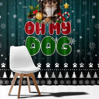 Chihuahua Oh My Dog Christmas Window Curtain Xmas Holiday Patterns - Wonder Print Shop
