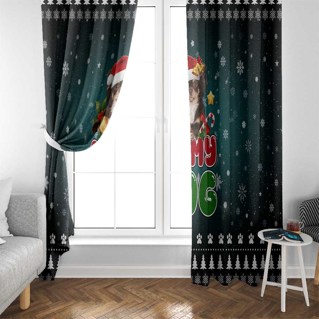 Chihuahua Oh My Dog Christmas Window Curtain Xmas Holiday Patterns - Wonder Print Shop