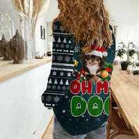 Chihuahua Oh My Dog Christmas Women Casual Shirt Xmas Holiday Patterns - Wonder Print Shop