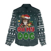 Chihuahua Oh My Dog Christmas Women Casual Shirt Xmas Holiday Patterns - Wonder Print Shop