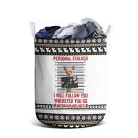 Chihuahua Personal Stalker Christmas Laundry Basket Xmas Holiday Patterns - Wonder Print Shop